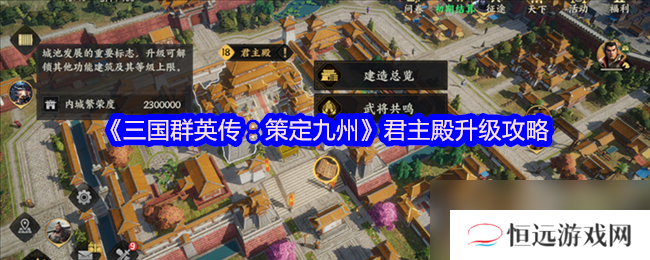 想快速提升君主殿等级？这些建筑必须优先升级 