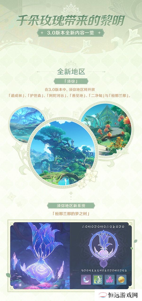 原神3.0更新内容一览