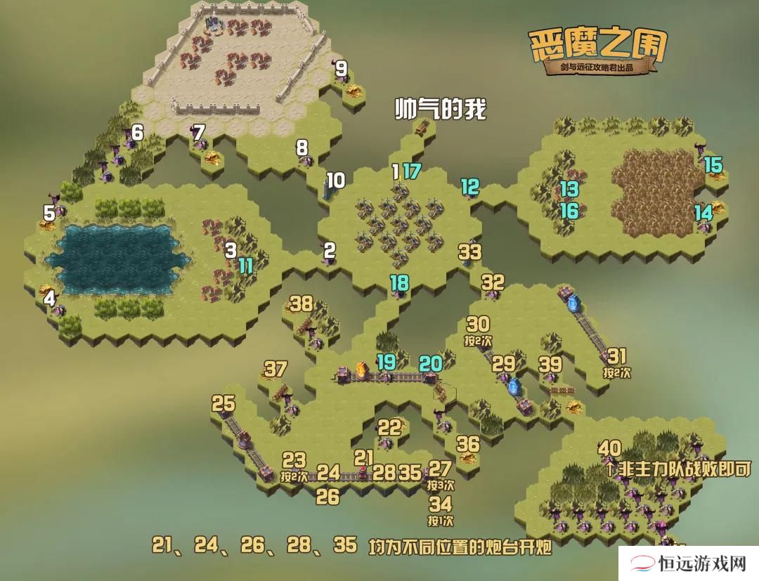 剑与远征恶魔之围攻略路线图