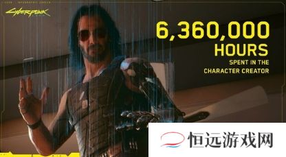 赛博朋克2077玩家捏脸总耗时636万小时